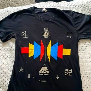 Bon Iver a million record t-shirt